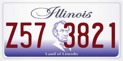 IL license plate Z573821
