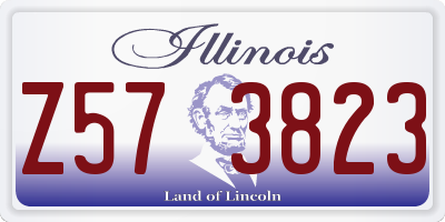 IL license plate Z573823