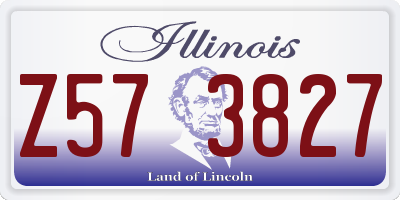 IL license plate Z573827