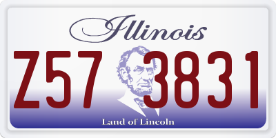 IL license plate Z573831