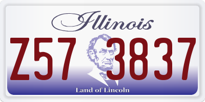 IL license plate Z573837