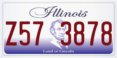 IL license plate Z573878