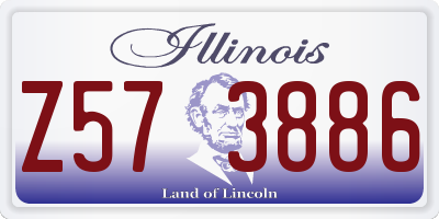 IL license plate Z573886