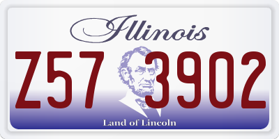 IL license plate Z573902