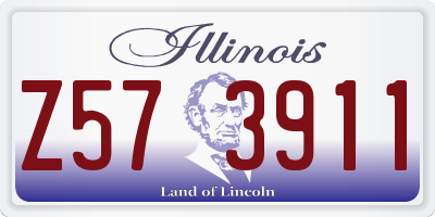 IL license plate Z573911