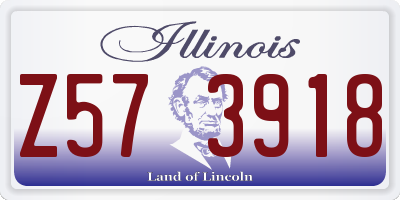 IL license plate Z573918