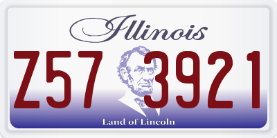IL license plate Z573921