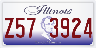 IL license plate Z573924