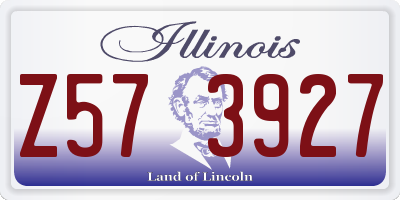 IL license plate Z573927