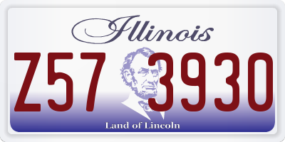 IL license plate Z573930