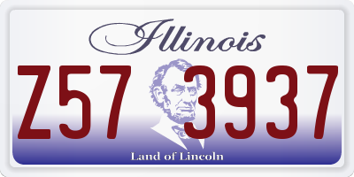 IL license plate Z573937