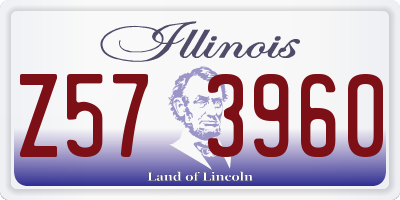 IL license plate Z573960