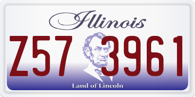 IL license plate Z573961