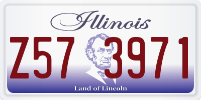 IL license plate Z573971