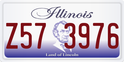 IL license plate Z573976