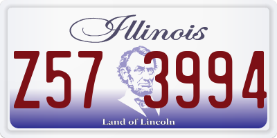 IL license plate Z573994