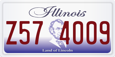 IL license plate Z574009