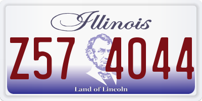 IL license plate Z574044
