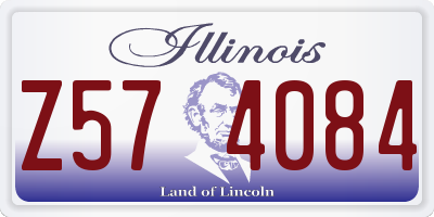 IL license plate Z574084