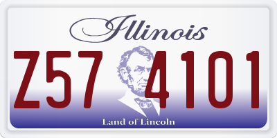 IL license plate Z574101