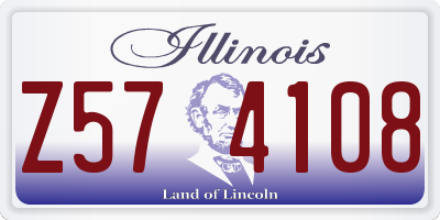 IL license plate Z574108