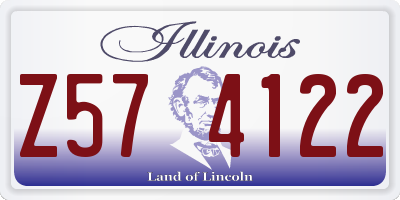 IL license plate Z574122
