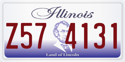 IL license plate Z574131