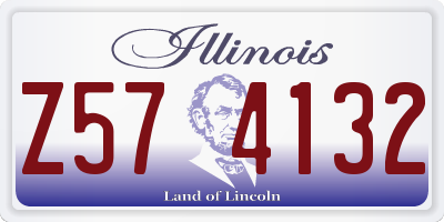 IL license plate Z574132