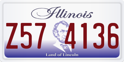 IL license plate Z574136