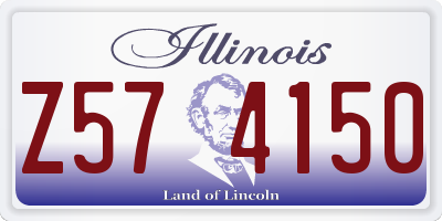 IL license plate Z574150