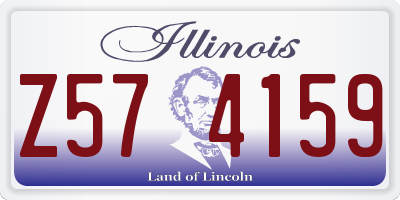 IL license plate Z574159