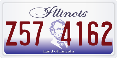 IL license plate Z574162