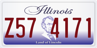 IL license plate Z574171