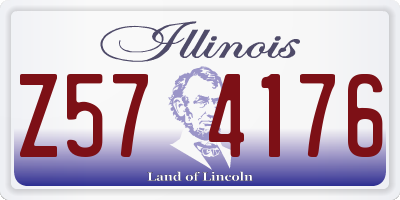 IL license plate Z574176