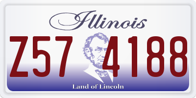 IL license plate Z574188