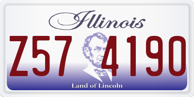 IL license plate Z574190