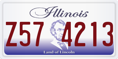 IL license plate Z574213