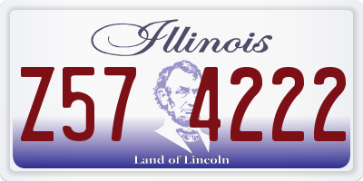 IL license plate Z574222