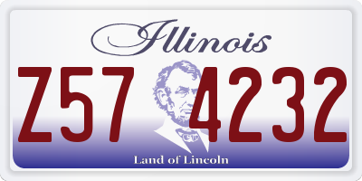 IL license plate Z574232