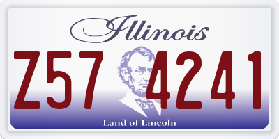IL license plate Z574241