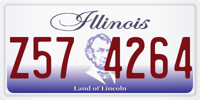 IL license plate Z574264