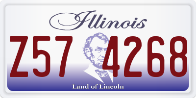 IL license plate Z574268