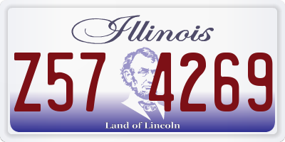 IL license plate Z574269