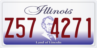 IL license plate Z574271