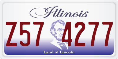 IL license plate Z574277