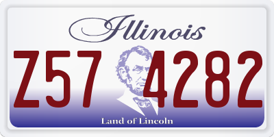 IL license plate Z574282