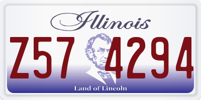 IL license plate Z574294