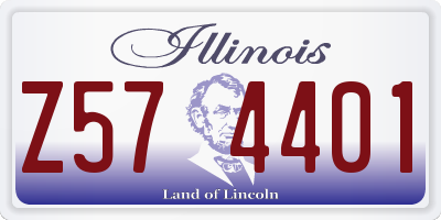 IL license plate Z574401