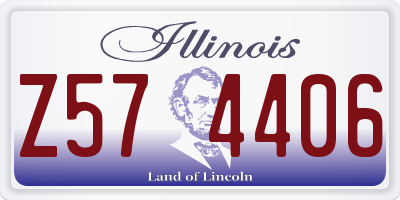 IL license plate Z574406