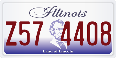 IL license plate Z574408
